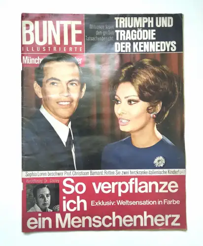 Bunte Illustrierte 1968 Triumph und Tragödie der Kennedys