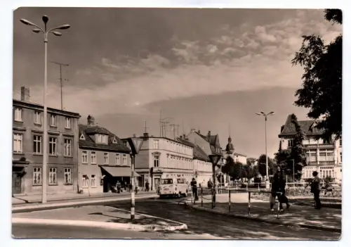 Foto Ak Güstrow Mecklenburg Eisenbahnstraße 1972