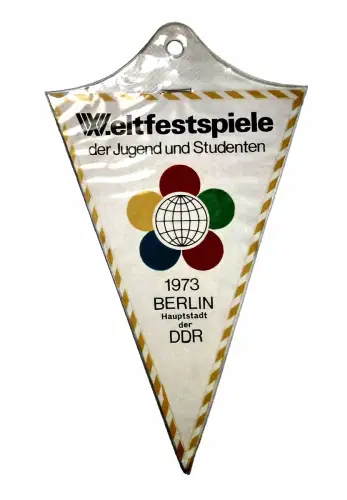 Wimpel Weltfestspiele 1973 Berlin Hauptstadt der DDR