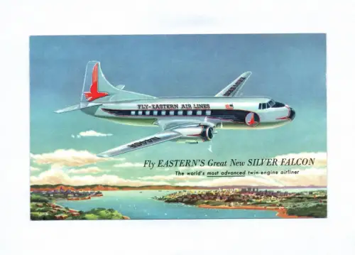Künstler Ak Fly Eastern Air Lines Flugzeug