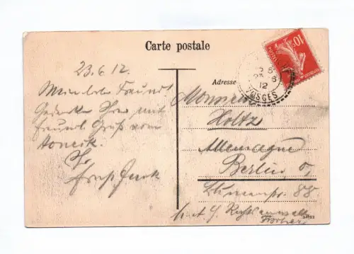 Ak La Schlucht Vosges 1912