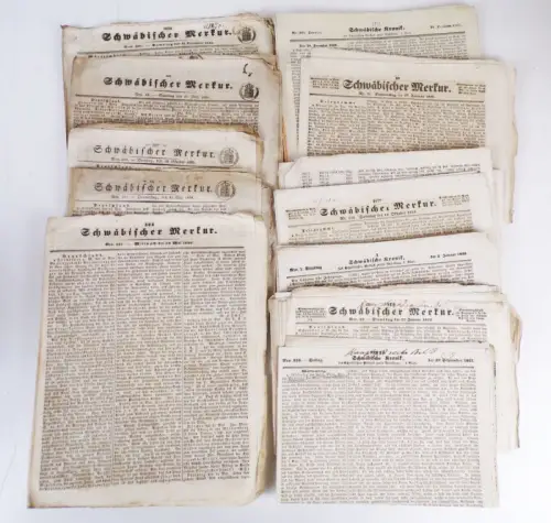 Zeitung Schwäbischer Merkur 1839 bis 1855 Zeitung
