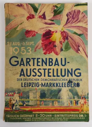 Leipzig Gartenbau Ausstellung 1953 DDR