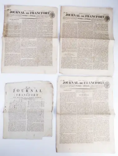 Journal de Francfort 1797 bis 1842 Zeitung Frankfurt