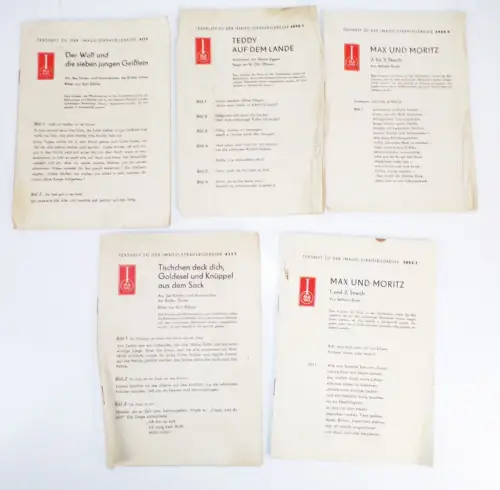 Lot Texthefte Imago Rollfilme Diafilme Märchenfilme