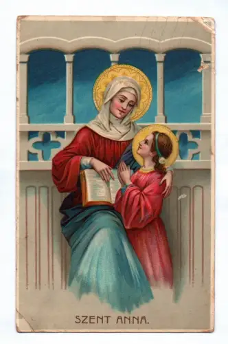 Künstler Ak Sent Anna Heilige Anna mit Tochter Maria