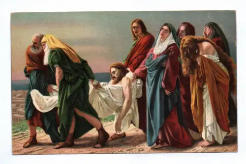 Künstler Ak Die Grablegung Christi Antonio Ciseri