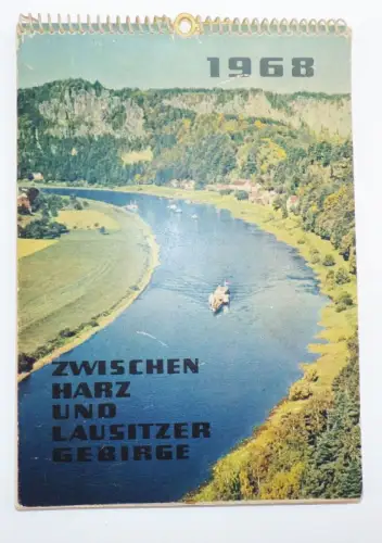 Kalender Zwischen Harz und Lausitzer Gebirge 1968 Geburtstagsgeschenk
