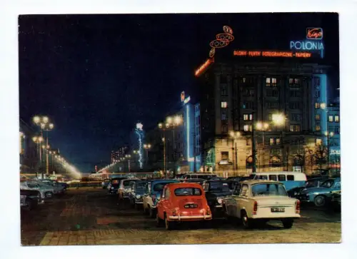 Foto Ak Warzawa Polonia Marszałkowska Straße Autos Trabant Polen Warschau 1969