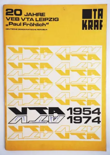 20 Jahre VEB VTA Leipzig TAKRAF 1974 Tagebau Förderanlagen Transportanlagen