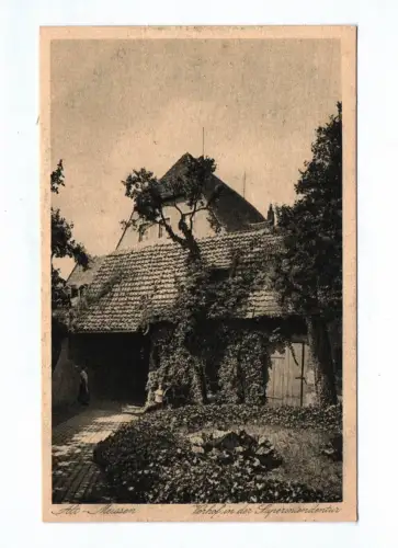 Ak Alt Meissen Vorhof in der Superintendentur