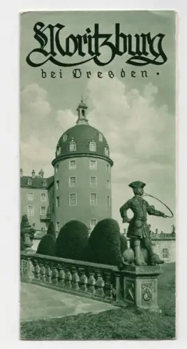 Altes Reiseprospekt Moritzburg bei Dresden 1934