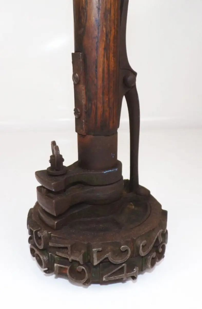 Alter Schlaghammer Nummernschläger Schlagstempel Holzstamm Markierer Antik 2