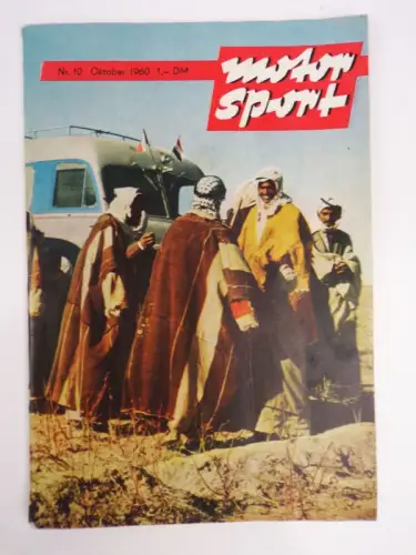 Motor Sport Nummer 10 September 1960 Oldtimer Zeitung DDR 