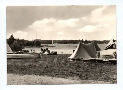 Foto Ak Am Knappensee 1967 Zelten Trabant am See