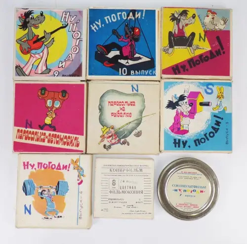 Rollfilme Sowjetunion Hase und Wolf 8 mm Schmalfilm UdSSR Auswahl
