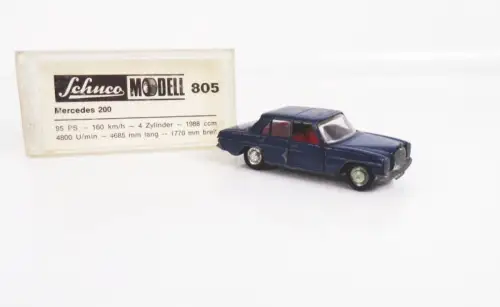Schuco Modell 805 Mercedes 200 blau 