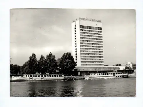 Foto Ak Potsdam Interhotel Hafenbecken DDR