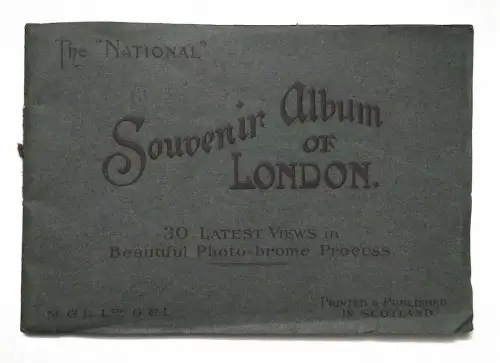 Altes Souvenir Album London mit 30 Ansichten