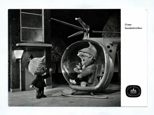 Ak Unser Sandmännchen 1967 Sandmann im Hubschrauber