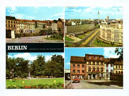 Ak Berlin Hauptstadt der DDR 1975 Märkisches Ufer Zentrum Volkspark