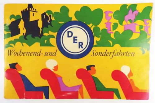 DER Wochendend und Sonderfahrten Reklame  Broschüre 1963 DDR