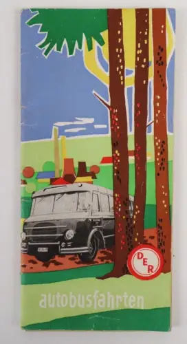 DER Reklame Prospekt DDR Reisen Broschüre 1959 