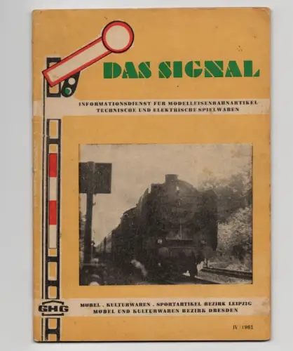 Das Signal Nummer 4 Erster Jahrgang 1961 DDR Modellbau Zeitschrift 