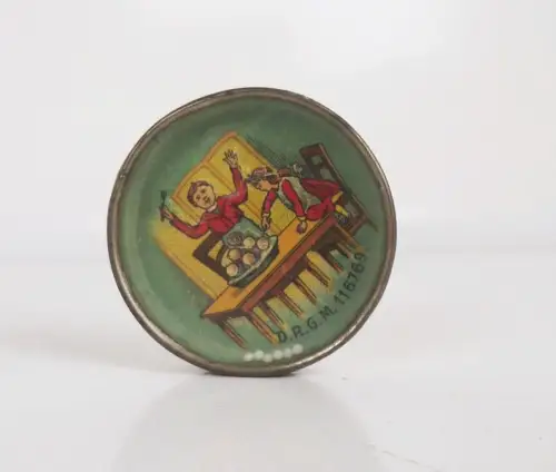 Altes Kugelspiel Kinder essen Klöße Geduldspiel Reklame Boon Cacao 1910 er