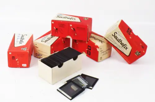 Convolute Old Glasdias 1950er Years Travel Dia Farbdia