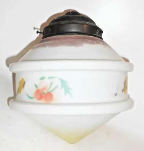 Old Ceiling Light Glass Brass Vintage 1930er Years Design Vintage