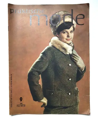 Alte Zeitschrift praktische Mode 1963 mit Schnittmuster-Bogen