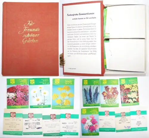 Für Freude schöner Gärten DDR VEB Erfurter Pflanzen und Samenzucht Saatgut