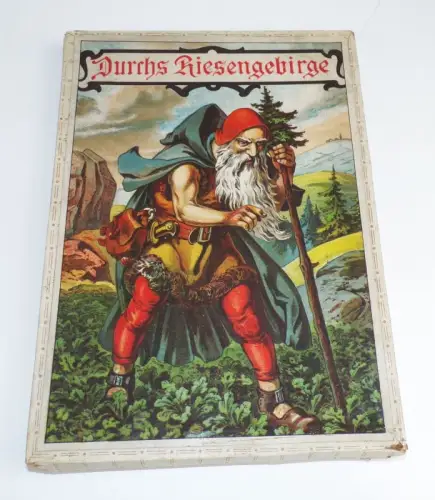 Altes Brettspiel Durchs Riesengebirge Rübezahl Schlesien um 1900