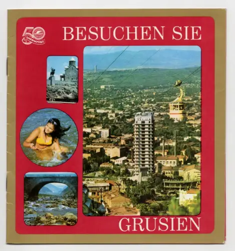 Intourist Prospekt Hotel Grusien Vintage DDR Reklame