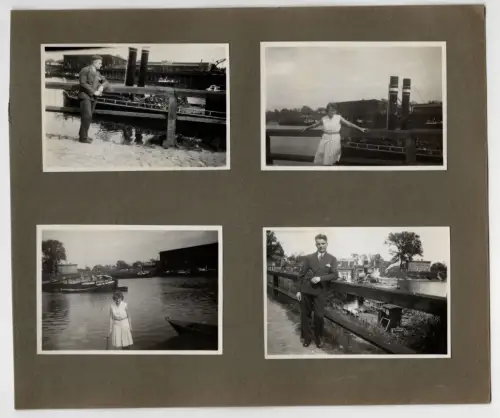 Foto Konvolut Elbedampfer Hochwasser Sachsen um 1930