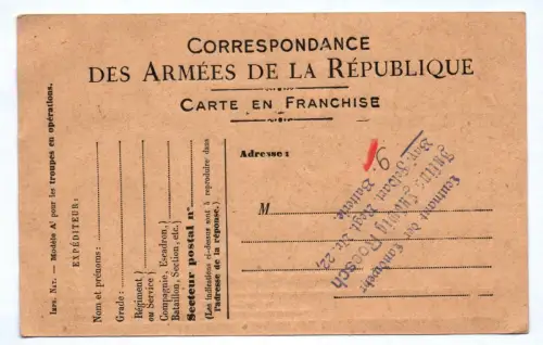 Feldpostkarte 1918 Frankreich 1 Wk Bayerisches Feldartillerie-Regiment