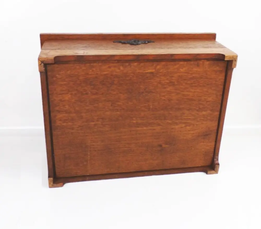 Alte Schatulle Box Aufbewahrung Antik schöne Beschläge um 1900 4