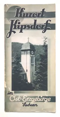 Kurort Kipsdorf im Ost-Erzgebirge Sachsen alter Reiseprospekt