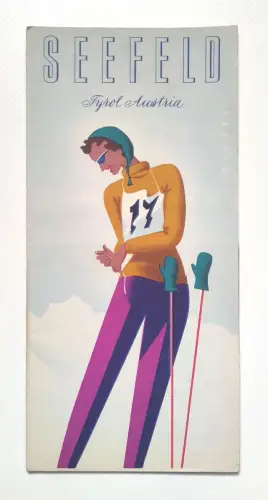Seefeld Tirol Austira alter Reiseprospekt