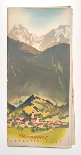 Oberaudorf Bayrische Alpen alter Reiseprospek