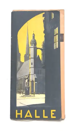 Alter Reiseprospekt Halle Landesfremdenverkehrsverband Mitteldeutschland 1939