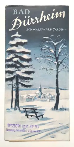 Bad Dürrheim alter Reiseprospekt Schwarzwald