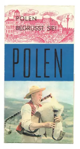 DDR Prospekt Polen begrüsst Sie Reise Urlaub 1965 