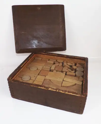 Alter Holzbaukasten Vintage