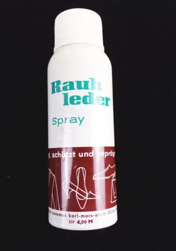 Rauh Leder Spray DDR VEB Aerosol Automat Karl Marx Stadt Vintage 