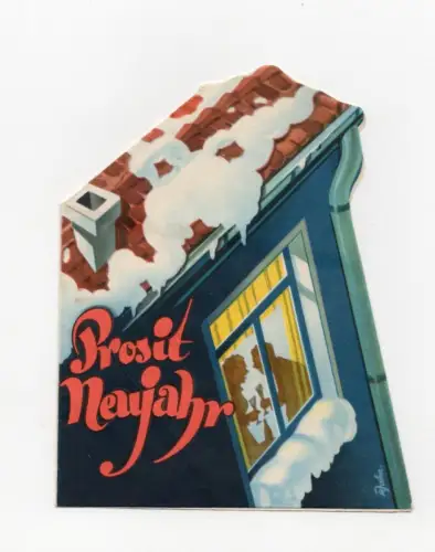 Prospekt Prosit Neujahr Sparkasse 1955 DDR Werbung