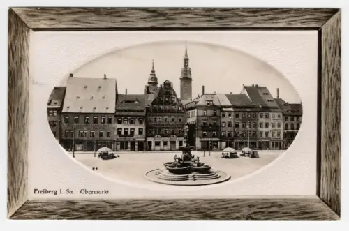 Präge Ak Freiberg Sachsen Obermarkt 1909