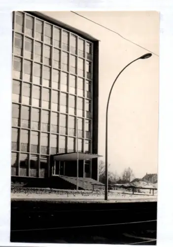 Foto Karl Marx Stadt Chemnitz Gebäude Straßenlampe um 1960 DDR