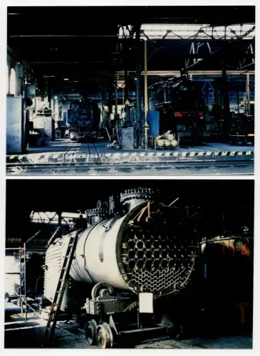 5 x Foto RAW Görlitz 1990 Eisenbahn Dampflok